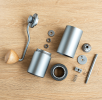 hand shaking coffee bean grinder bean bin large capacity 30g N gear grinding control coffee powder specifications sharp pure steel core 38mm taper kni