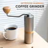 hand shaking coffee bean grinder bean bin large capacity 30g N gear grinding control coffee powder specifications sharp pure steel core 38mm taper kni