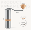 hand shaking coffee bean grinder bean bin large capacity 30g N gear grinding control coffee powder specifications sharp pure steel core 38mm taper kni