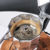 RAINBEAN Stovetop Espresso Maker 180ml For 3 Cups Espresso, Italian Moka Pot Coffee Maker, For Coffee Latte Mocha Cappuccino Macchiato Cuban Cafe Make